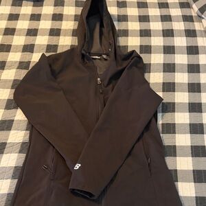 New Balance Black ladies Hooded rain Jacket